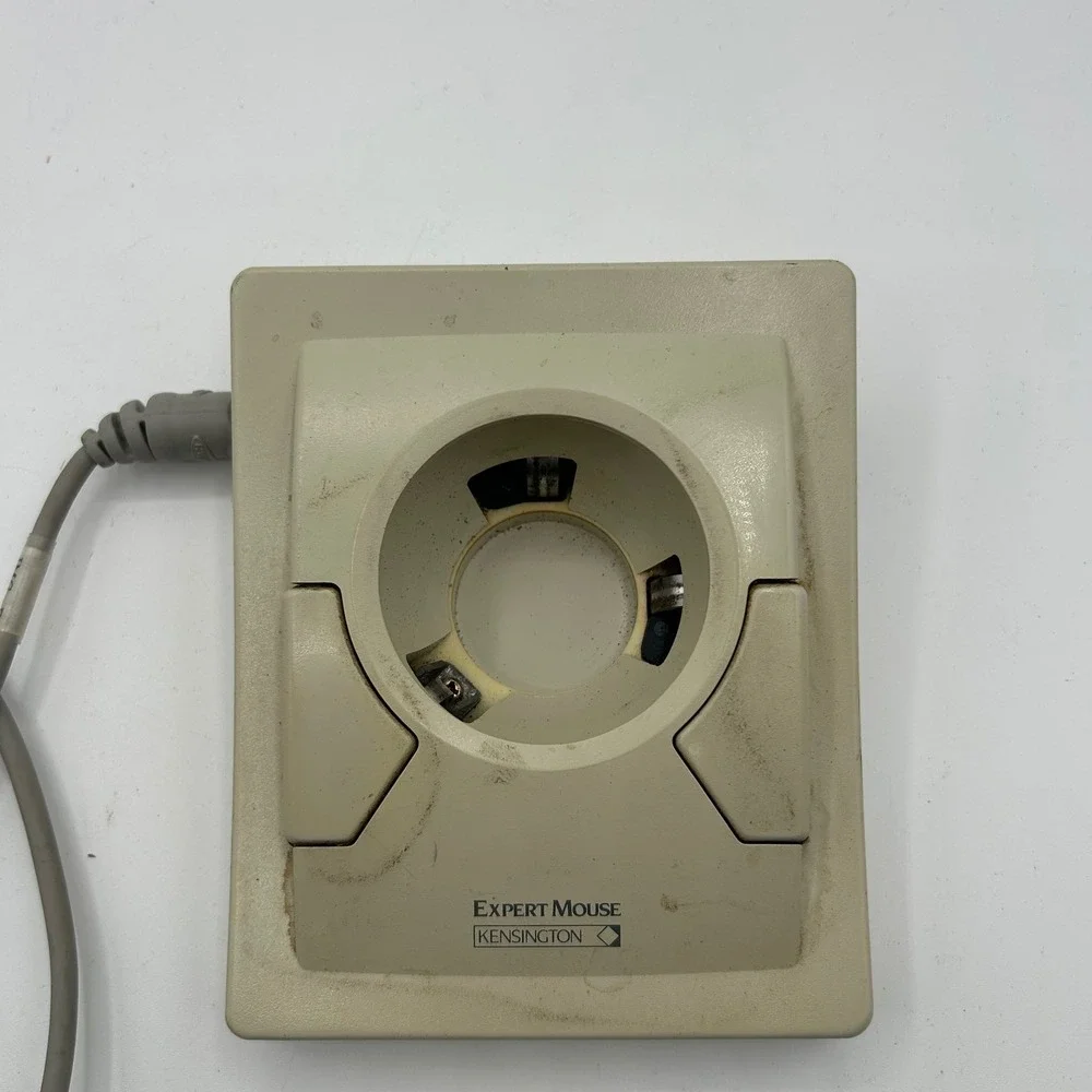 Kensington Expert Mouse Trackball Version 2.0 Vintage Computer Peripheral Beige